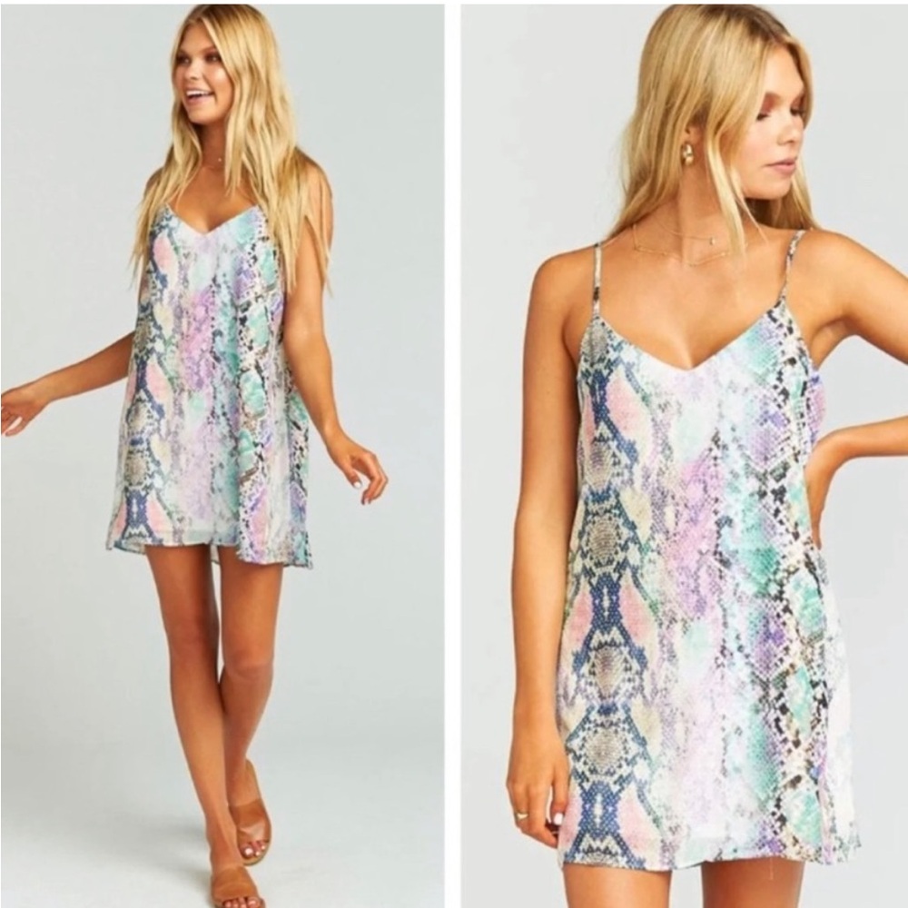 Show me your mumu pastel python dress